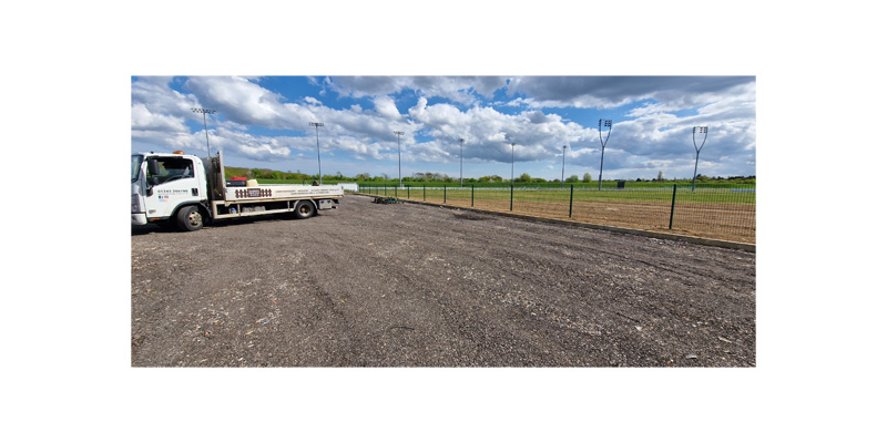 Mesh fencing system at Chelmsford City Racecourse