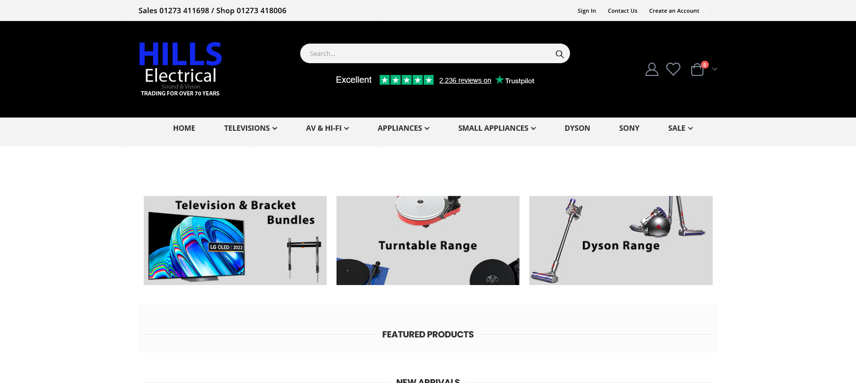 Hills Electrical Website Screenshot 001