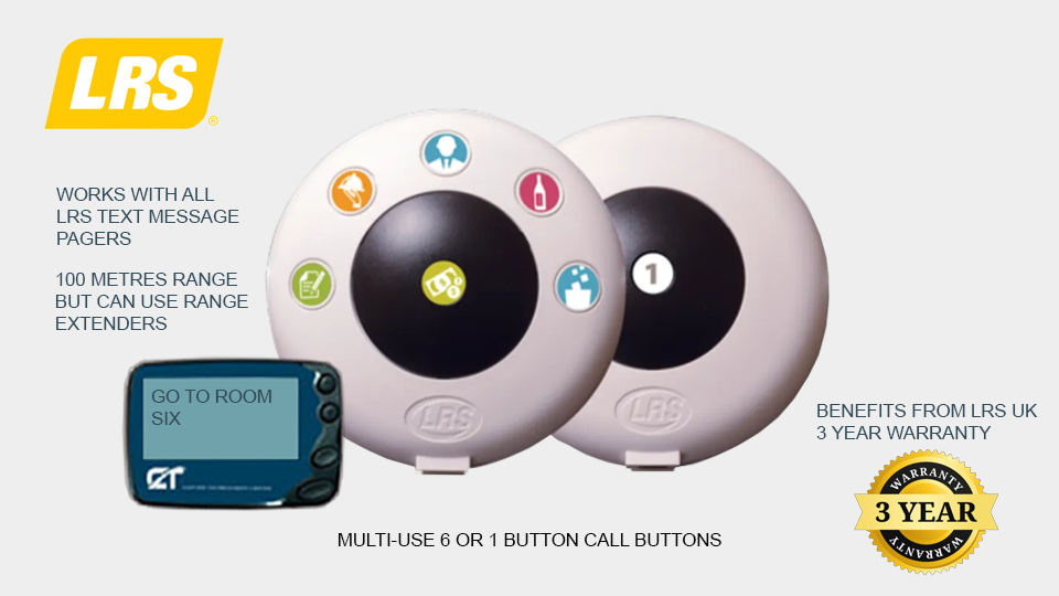 Pronto single or multi call button transmitter