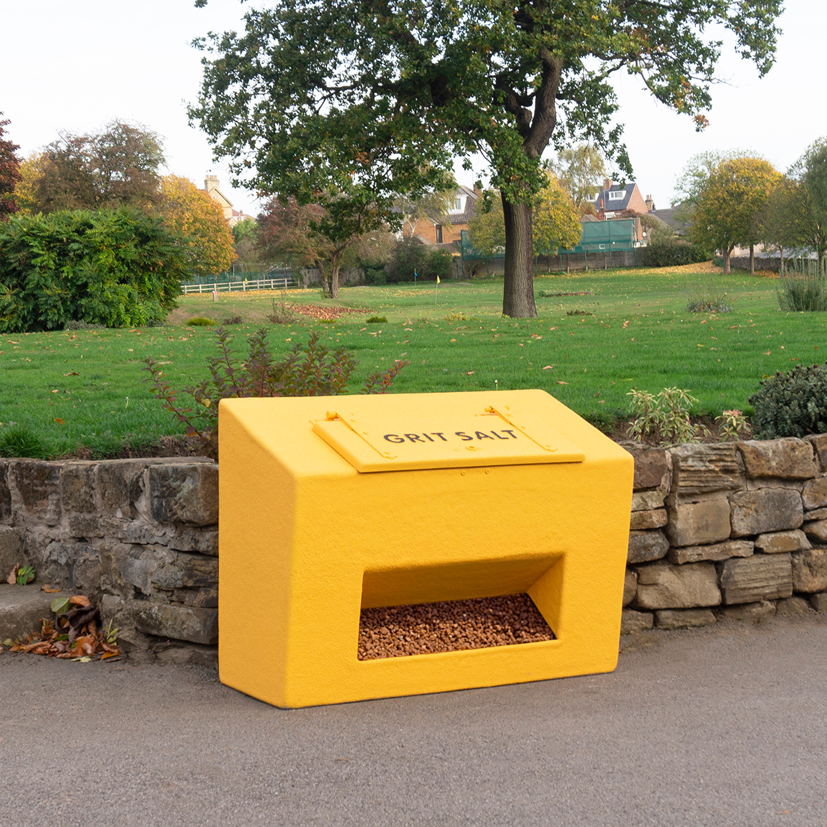 Yellow Glass Fibre grit bin