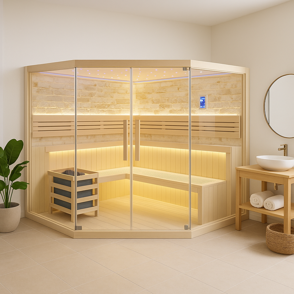 CenturaHeat 6-8 Person Traditional Corner Sauna