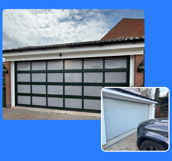 Camber Sectional Garage Doors in Bordon