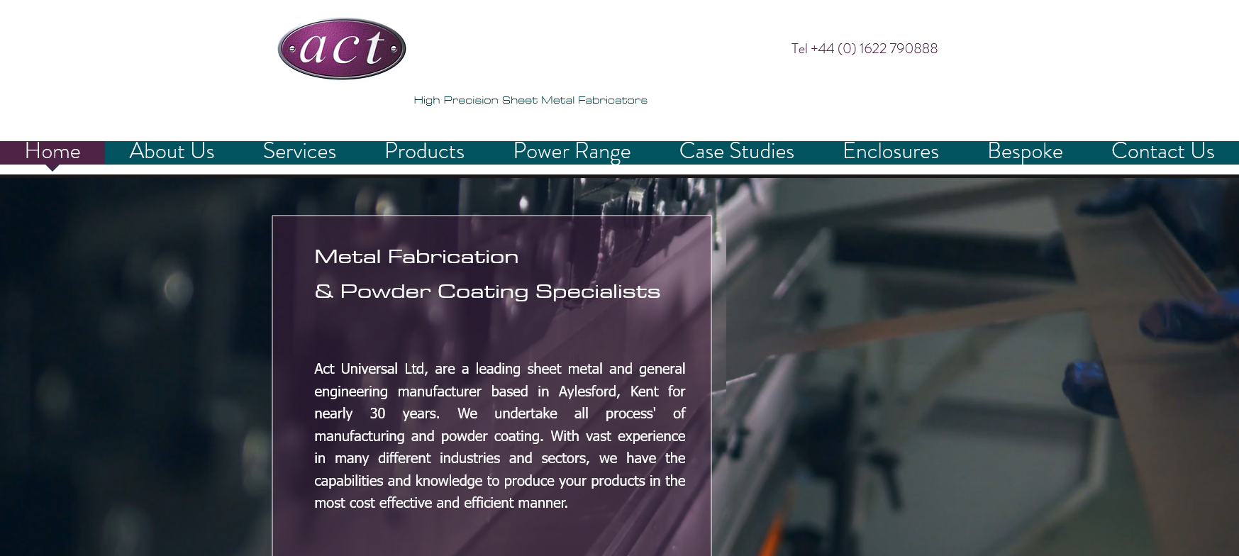 ACT Universal Ltd Website Screenshot 001