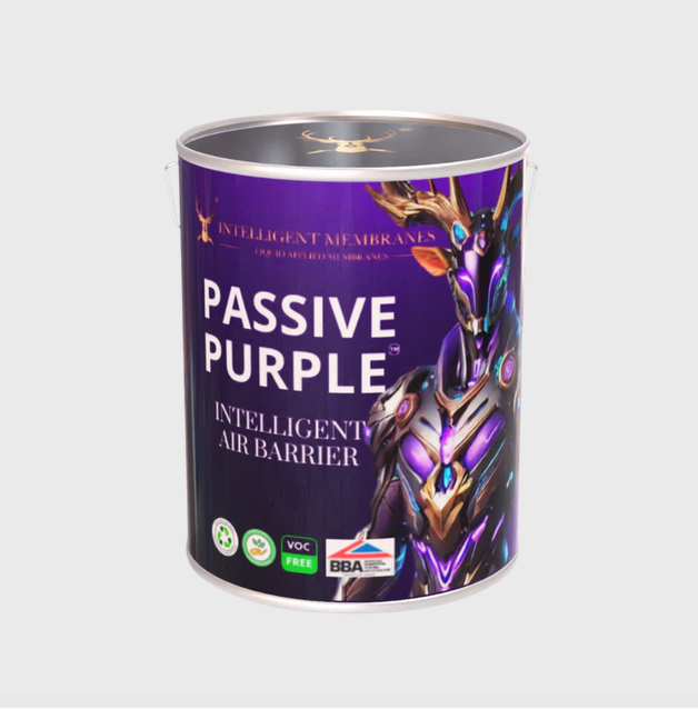 Passive Purple - Vapour Control, Airtight & Smoke Tight Paint (11.4kg) - Spray / Roller Applied