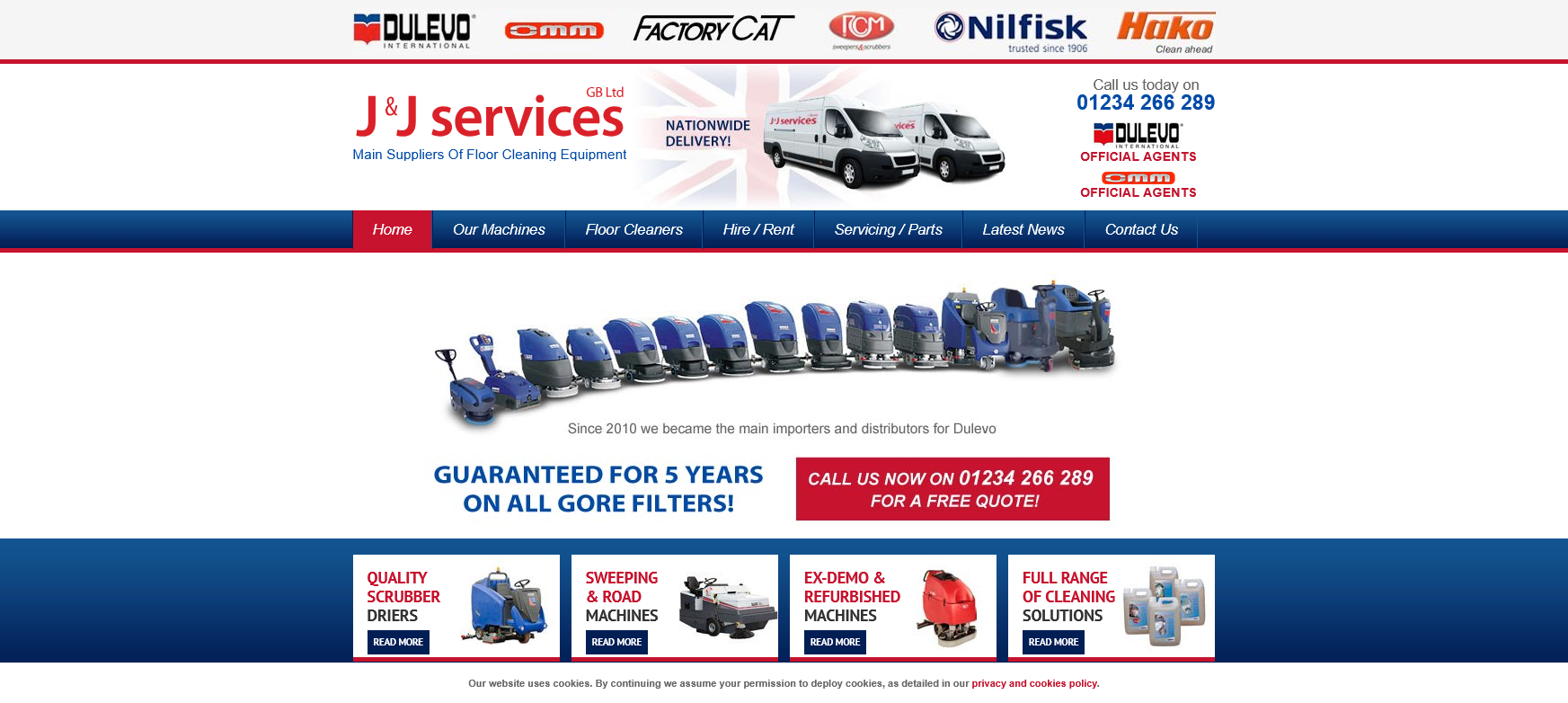 J&J Services GB Ltd Website Screenshot 001