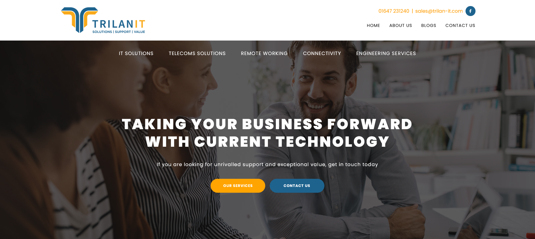 Trilan IT Website Screenshot 001