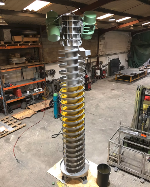 90 Degree Vertical Conveying with Vibrating Spiral Elevators