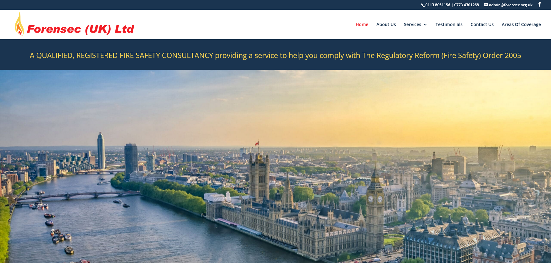 Forensec (UK) Ltd Website Screenshot 001