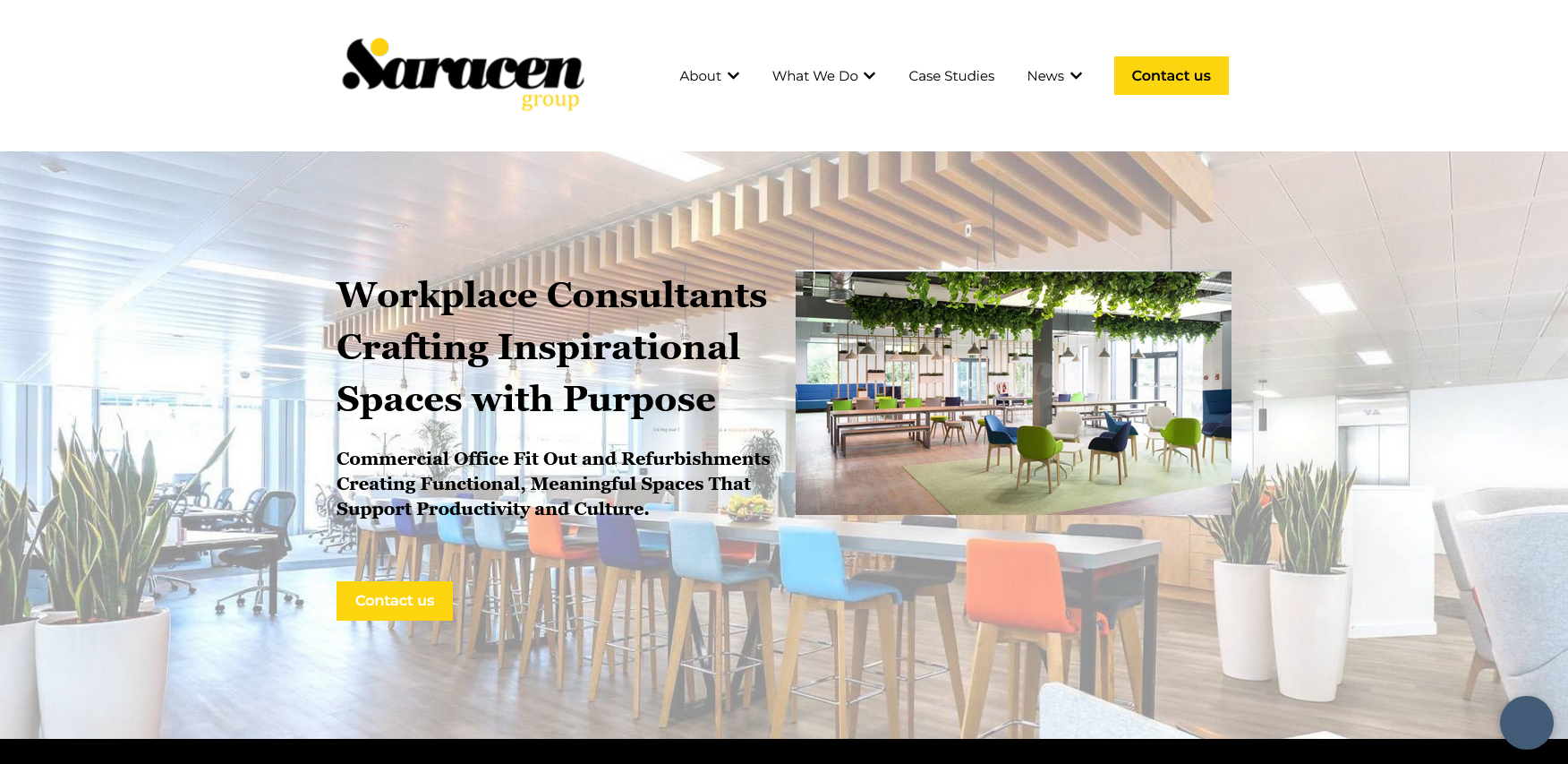 Saracen Interiors Ltd Website Screenshot 001