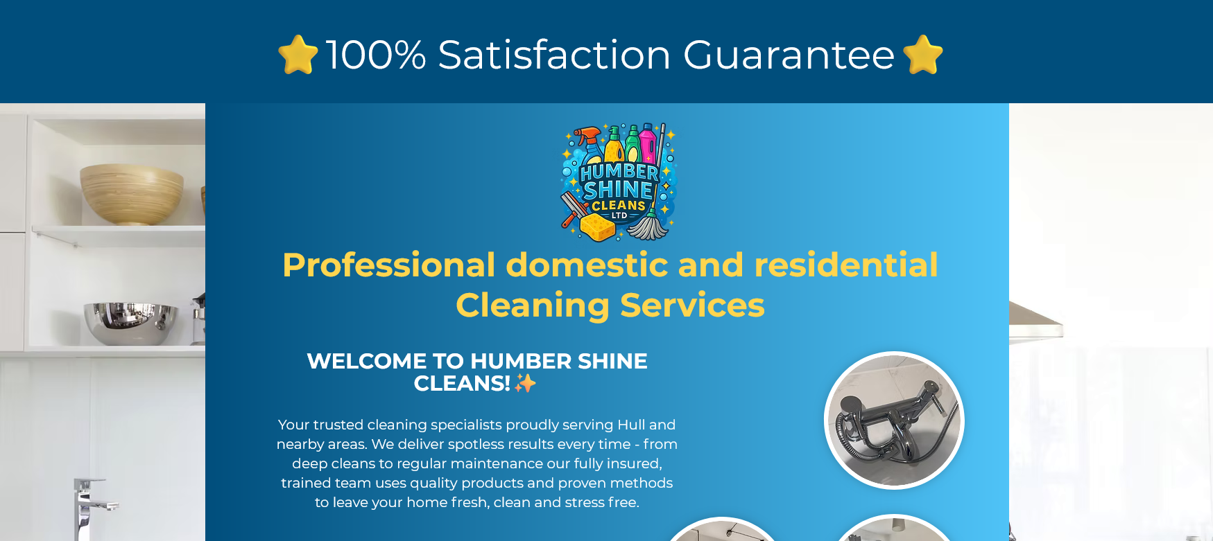 Humbershine Cleans Ltd Website Screenshot 001
