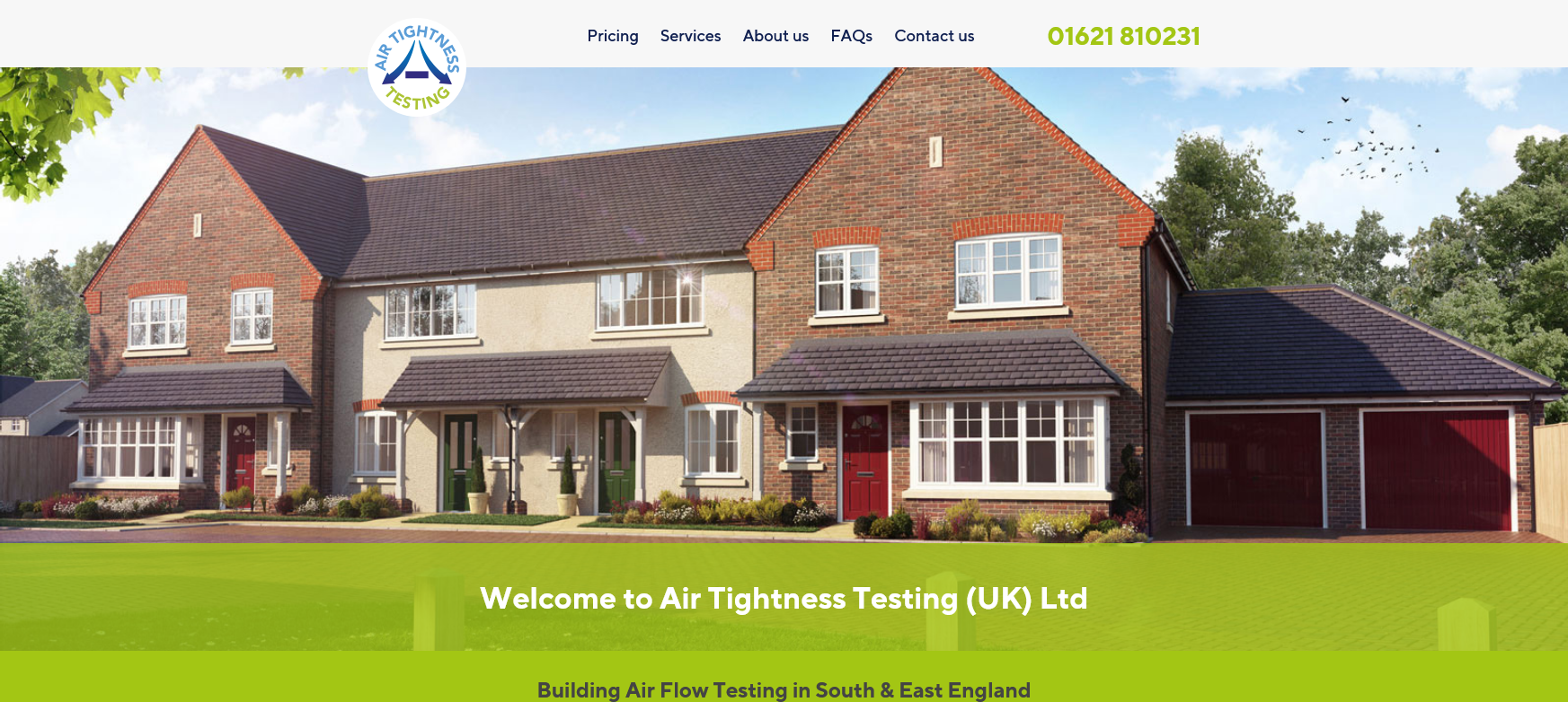 Air Tightness Testing (UK) Ltd Website Screenshot 001