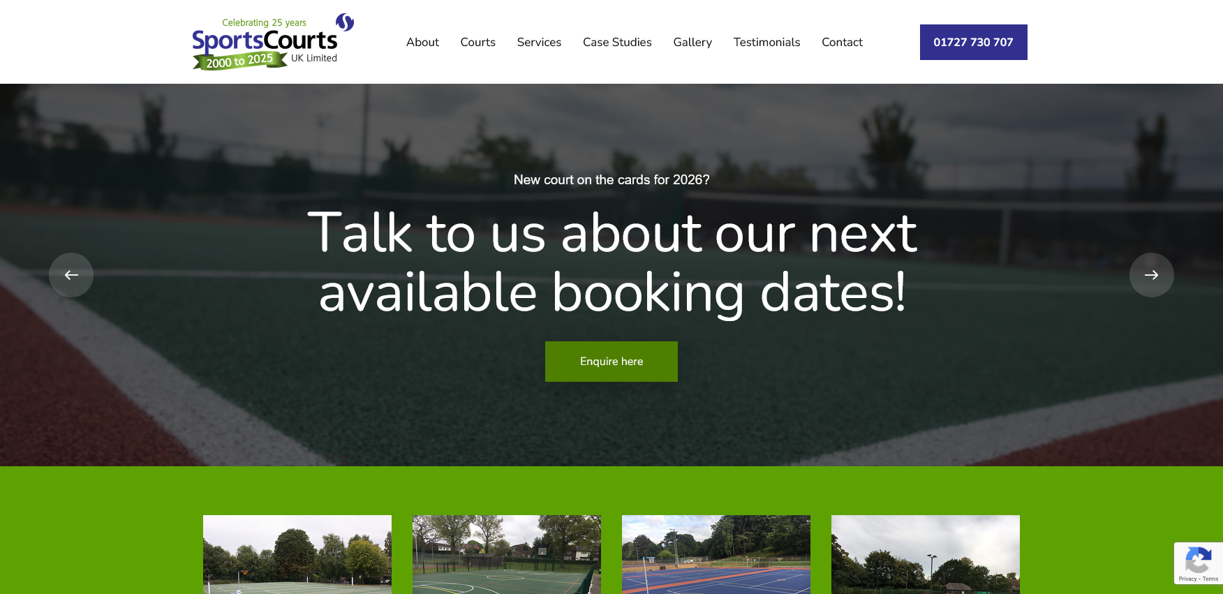 Sports Courts UK Ltd Website Screenshot 001