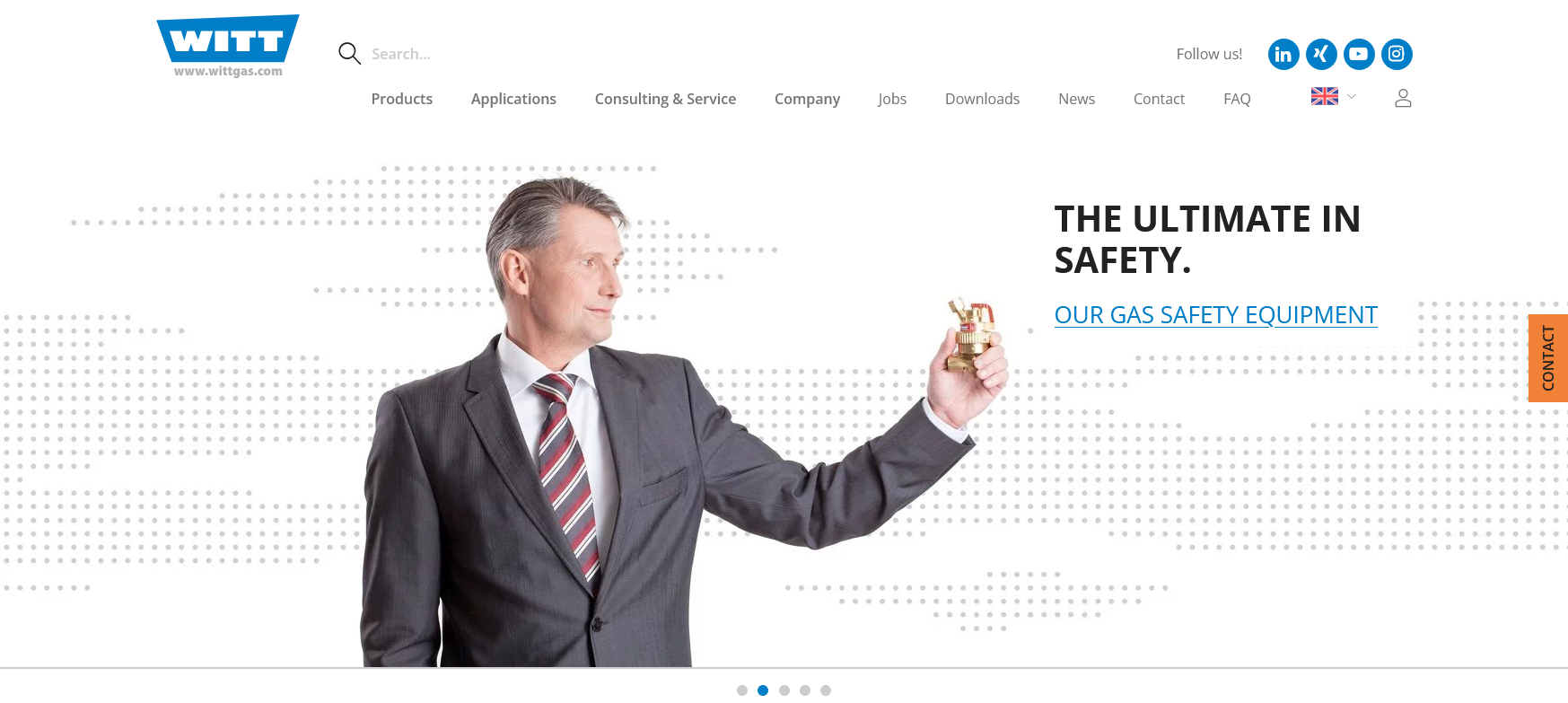 Witt Gas Techniques Ltd Website Screenshot 001