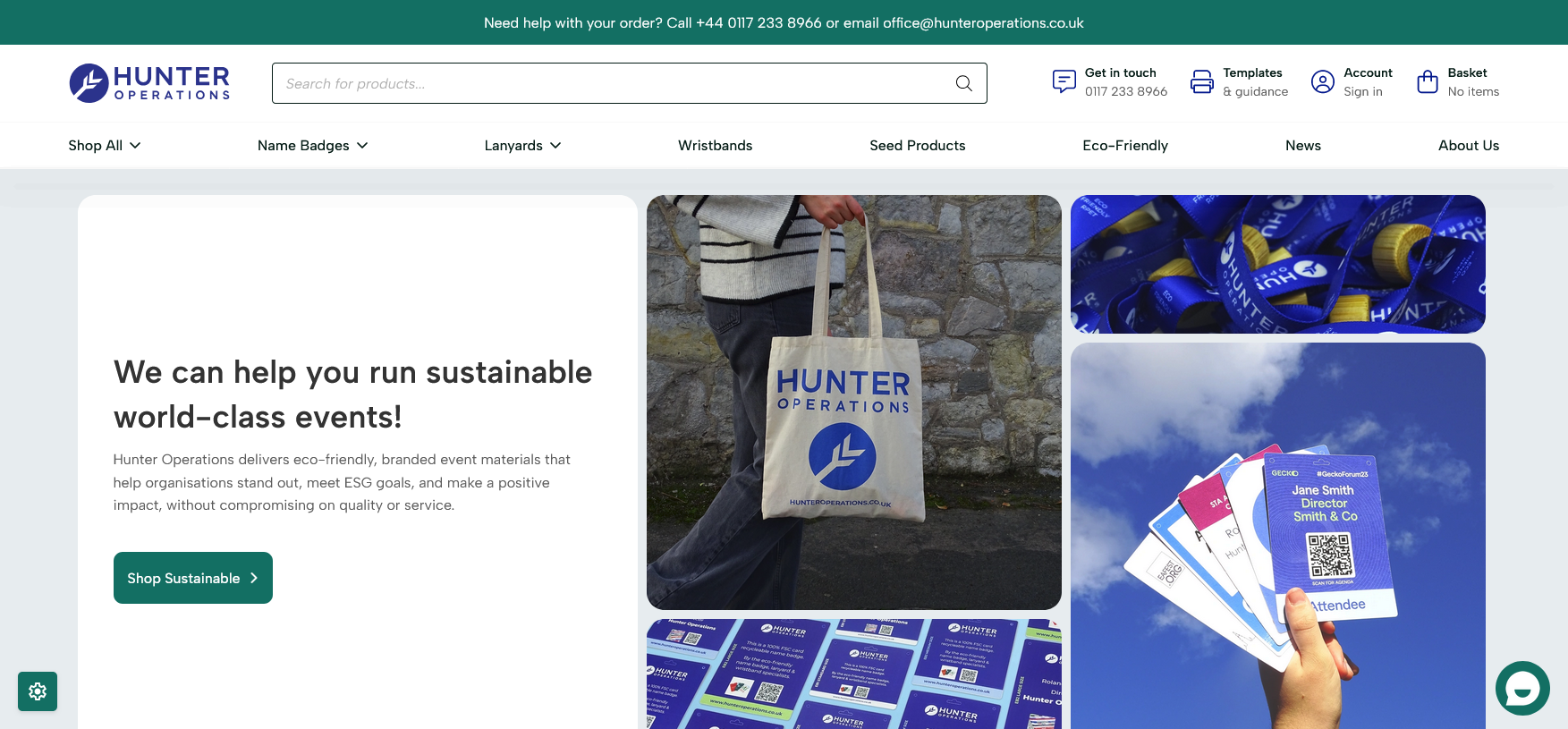 Hunter Operations Ltd Website Screenshot 001