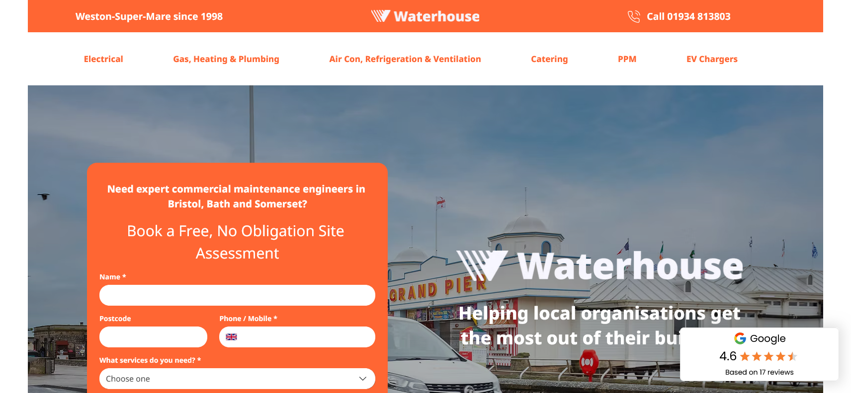 Waterhouse Website Screenshot 001