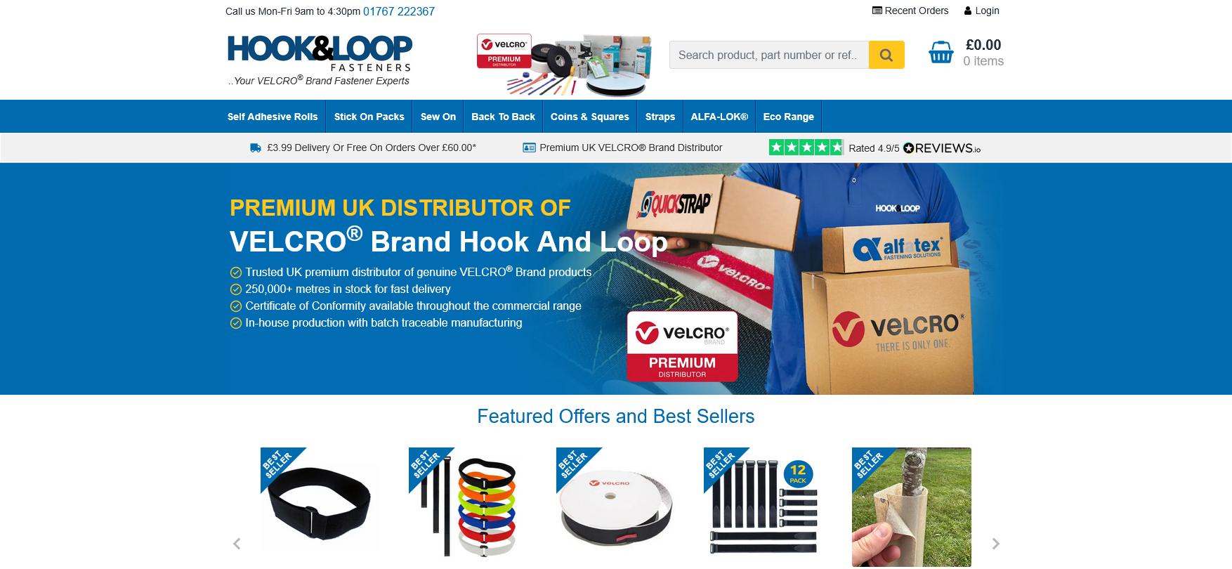 MDN Supplies Ltd T/a Hook & Loop Fasteners Website Screenshot 001