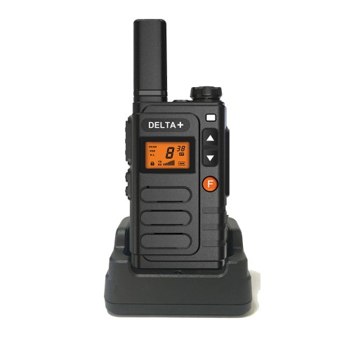 A Delta Plus licence free PMR walkie-talkie