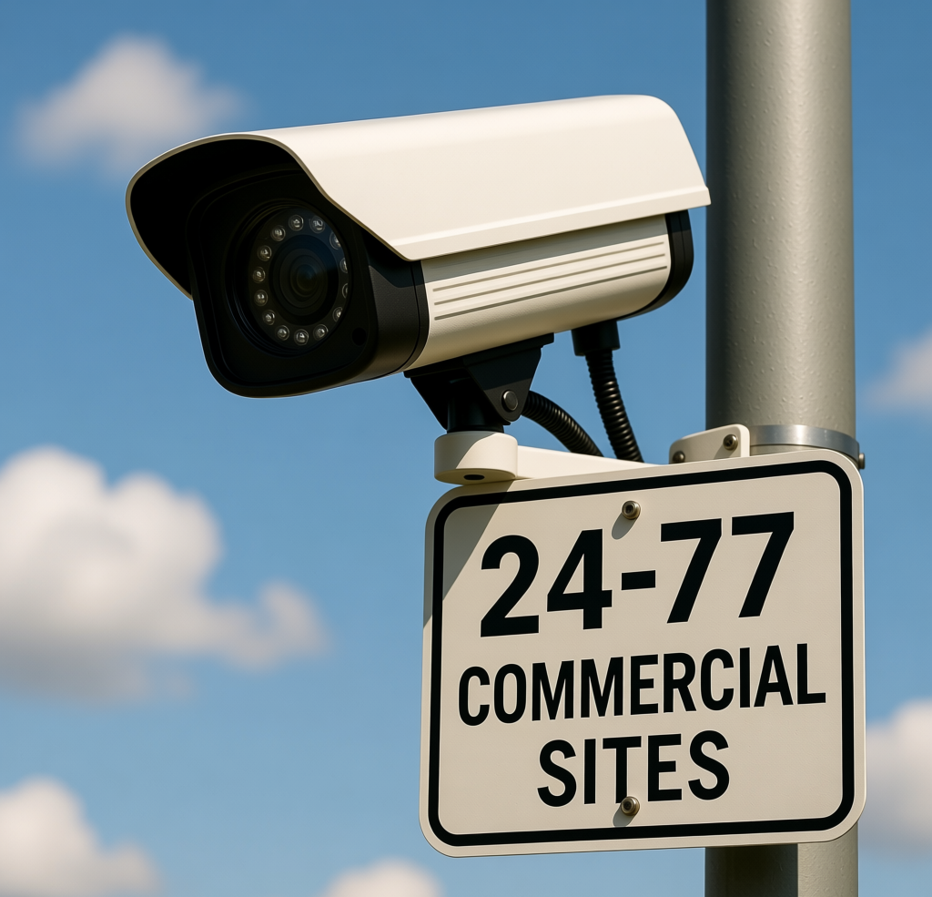 24/7 CCTV Monitoring for Commercial Sites