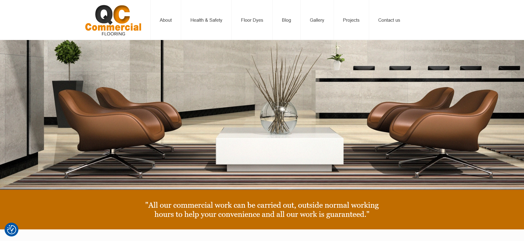 QC Commercial Flooring Website Screenshot 001