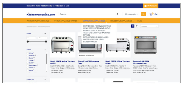 Commercial and Domestic Products