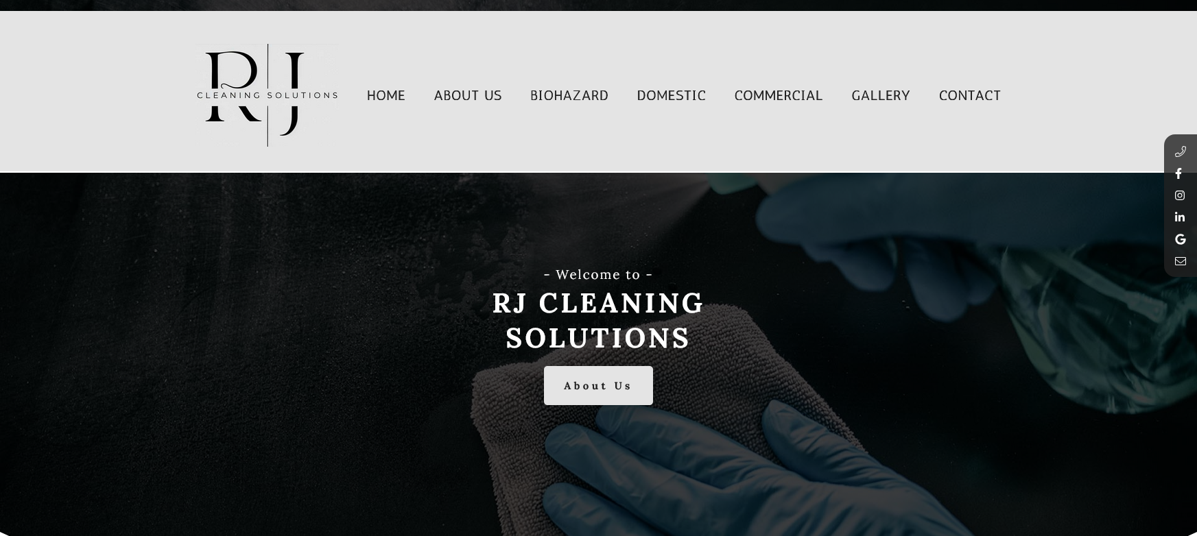 R | J Cleaning Solutions Website Screenshot 001