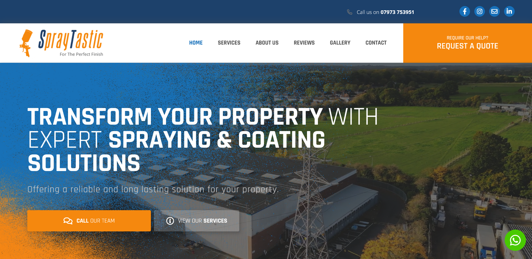 SprayTastic Website Screenshot 001