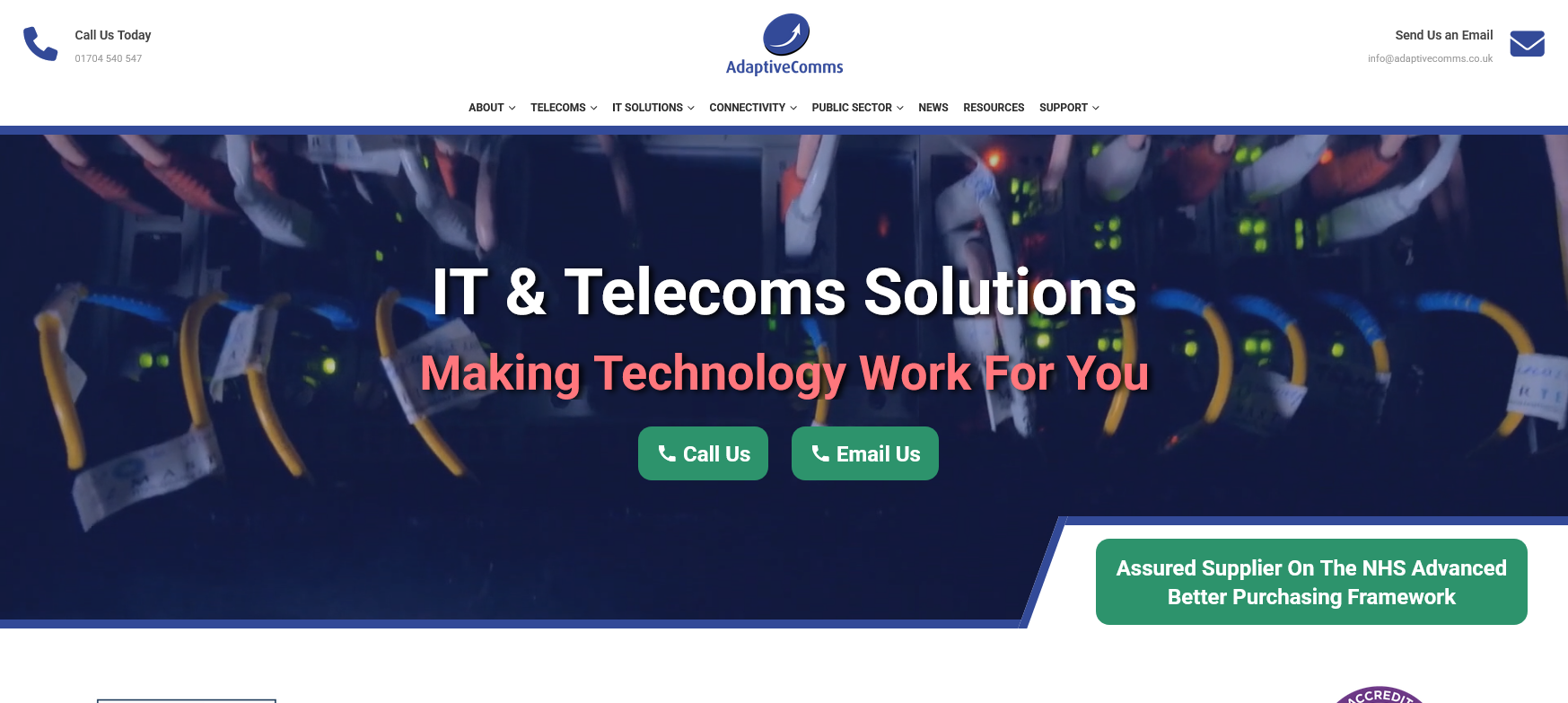 AdaptiveComms Website Screenshot 001
