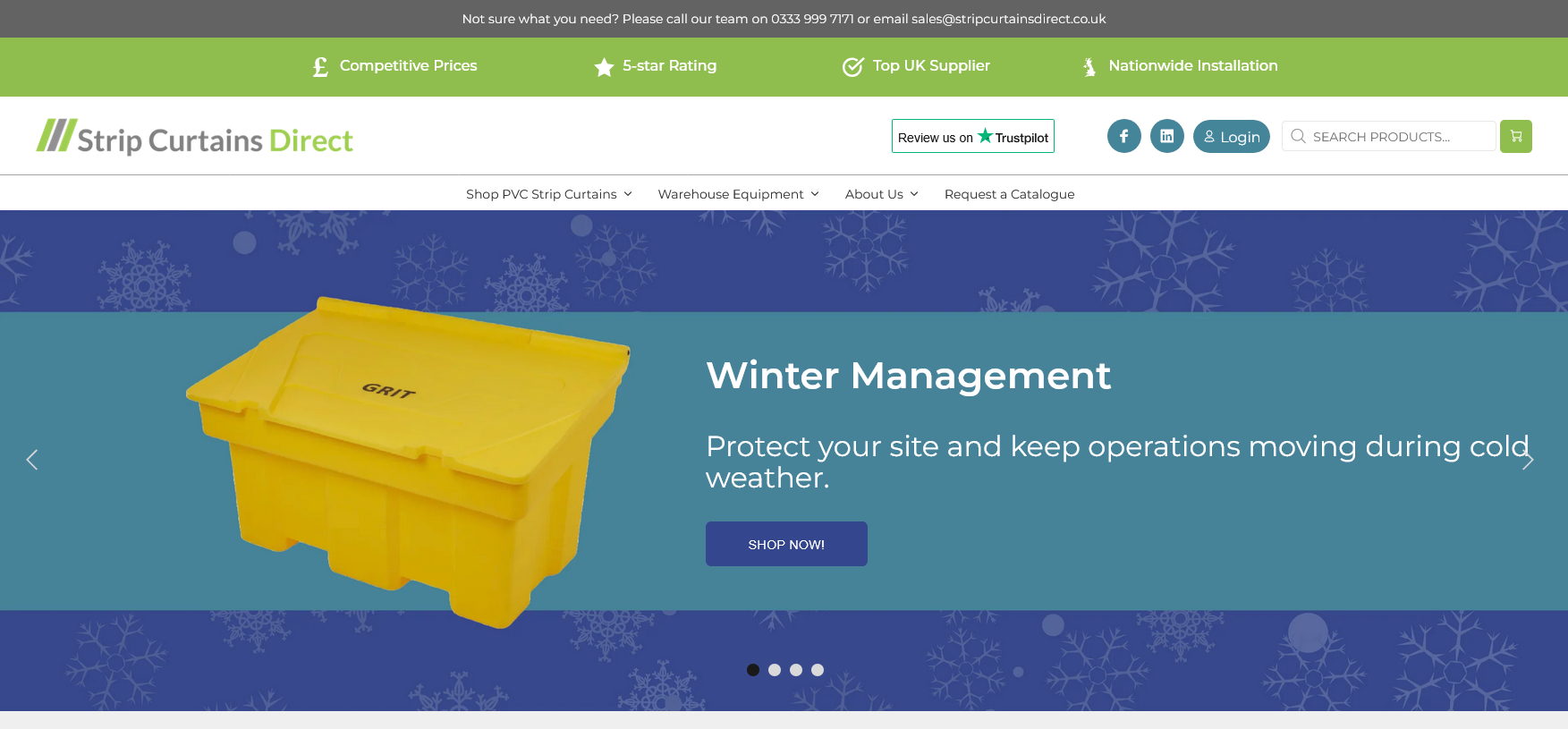 Strip Curtains Direct Ltd Website Screenshot 001