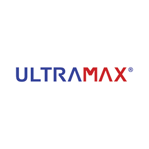 UltraMax Batteries Logo 300px x 300px Blue Red