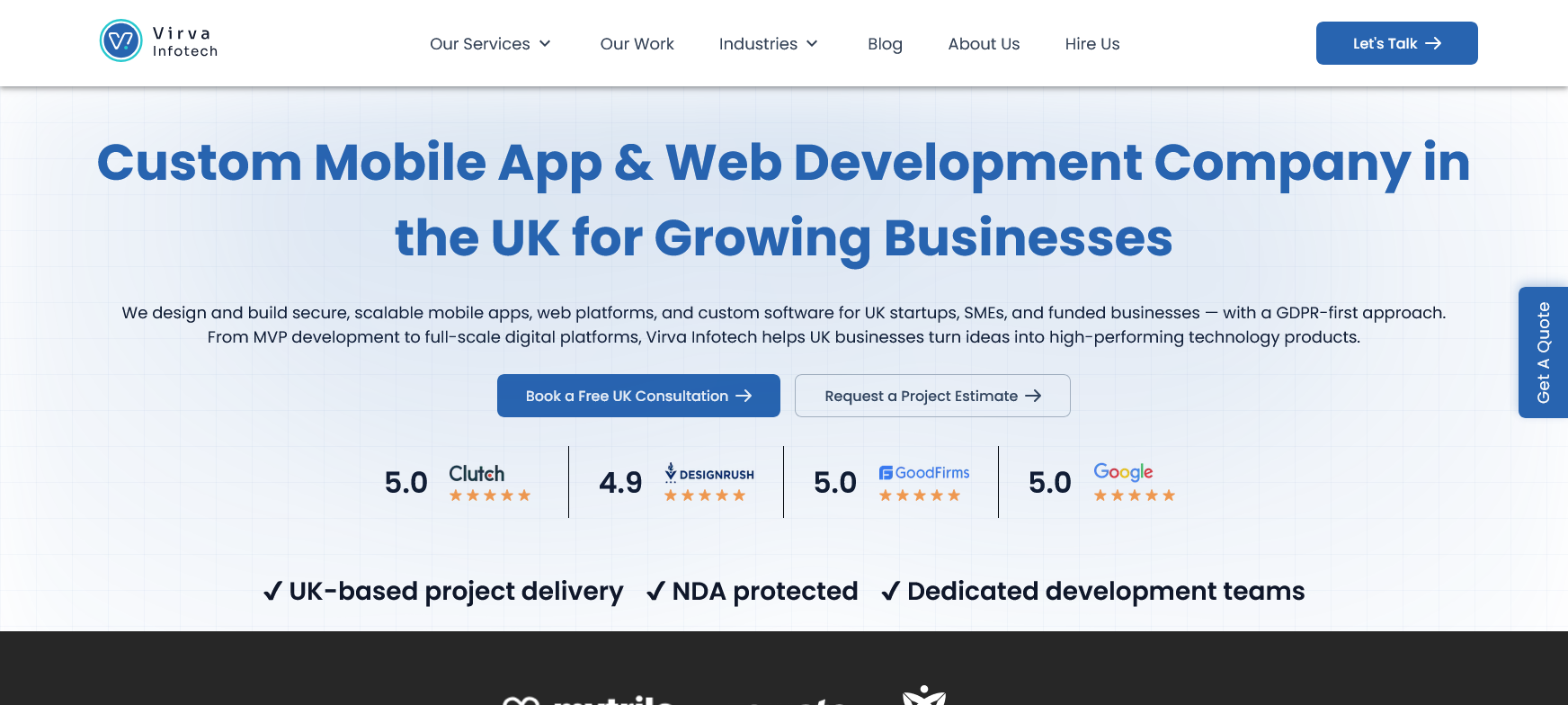 Virva Infotech Website Screenshot 001