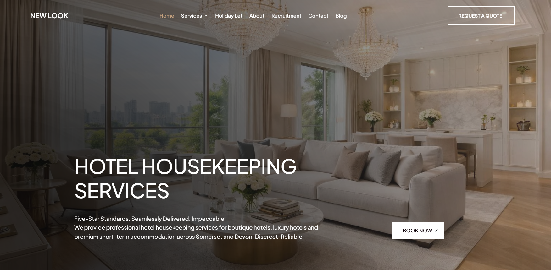 New Look Cleaning Website Screenshot 001