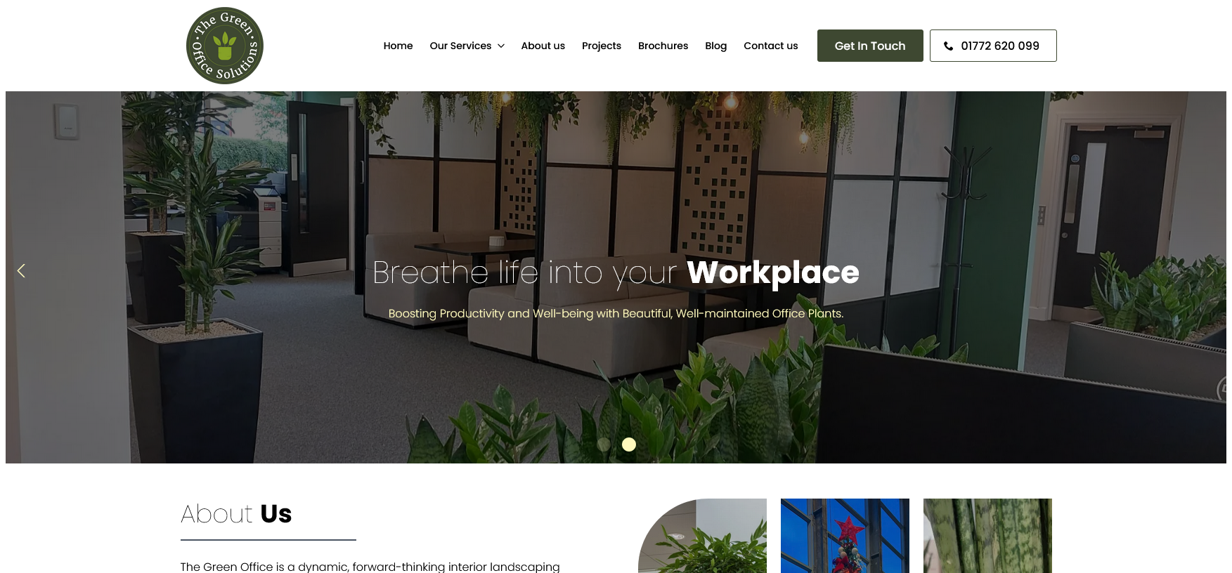 The Green Office Website Screenshot 001