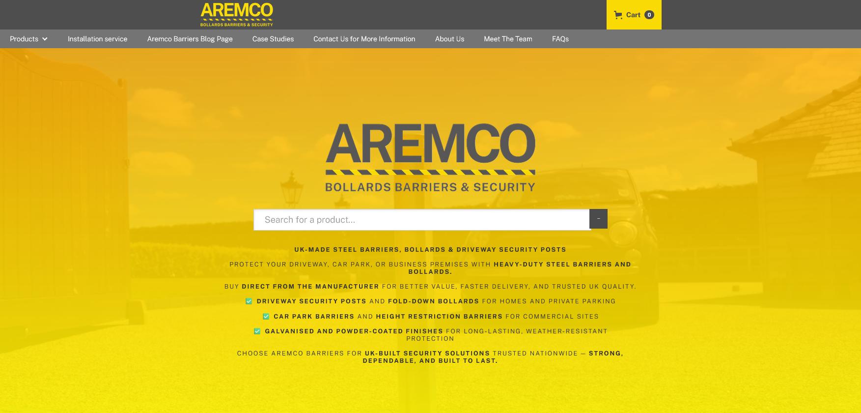 Aremco Barriers Website Screenshot 001
