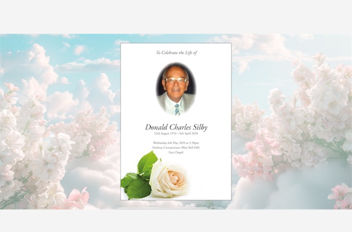 Funeral Order of Service A5 350gsm Smooth