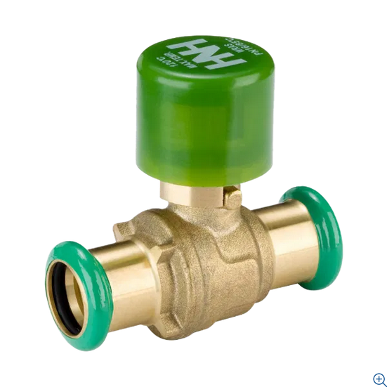 Hattersley Fig 114LS.PF PN16 Integral Ended Press Fit Ball Valve - Lockshield