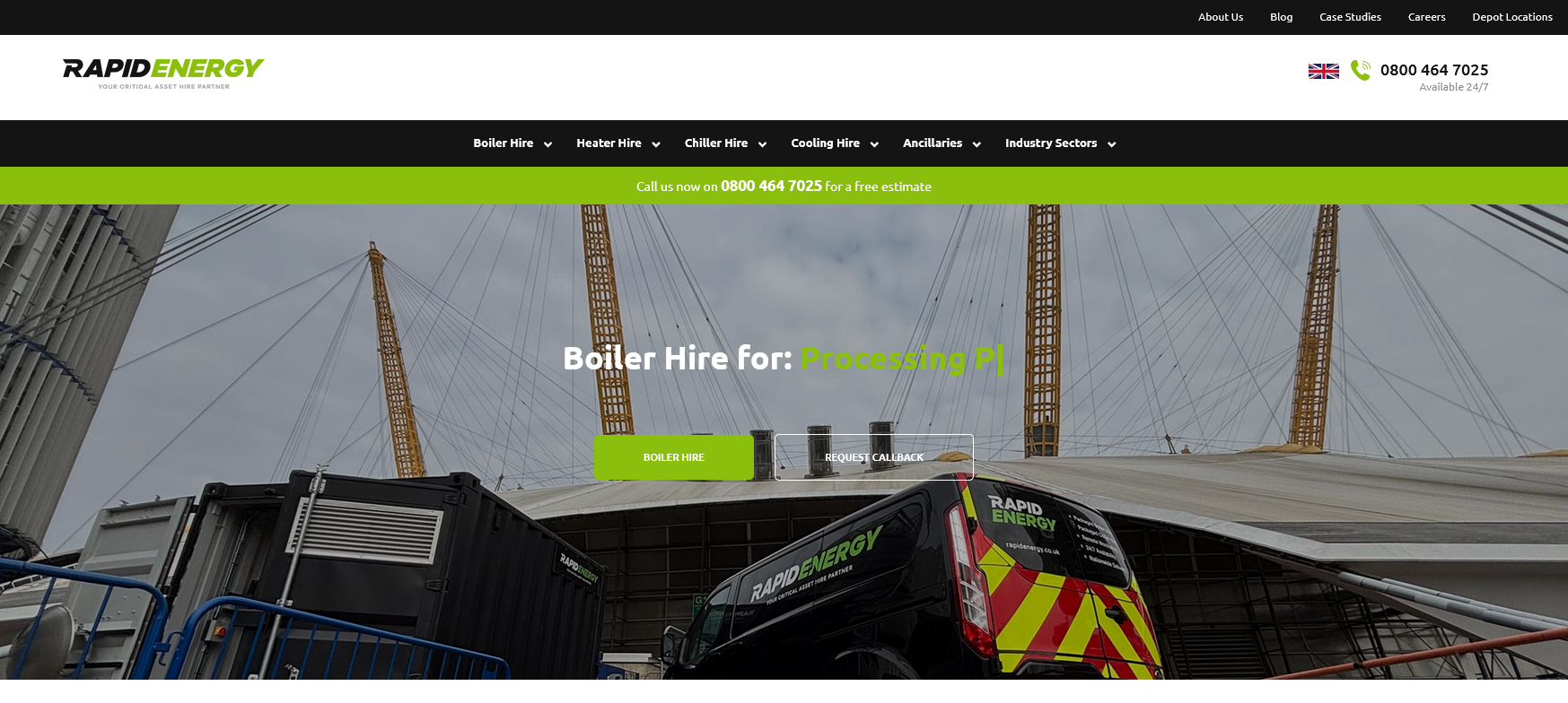 Rapid Energy Website Screenshot 001