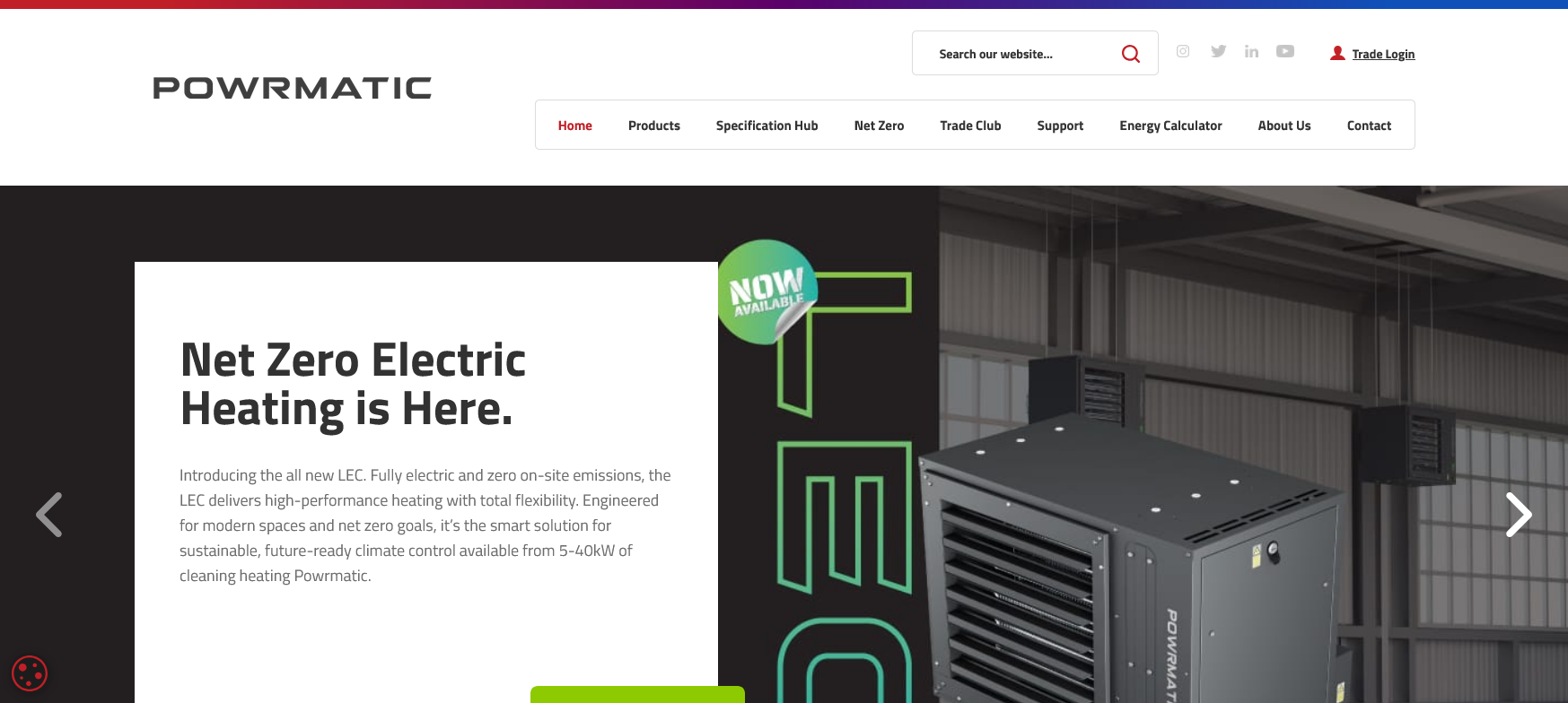 Powrmatic Ltd Website Screenshot 001