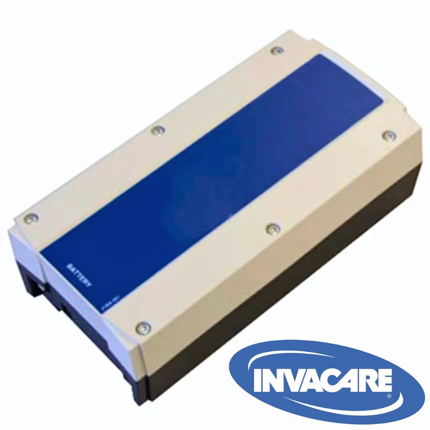 Invacare Hoist Battery Pack. Featuring the Invacare logo. Compatible with Oxford Hoist range, Invacare Birdie Hoist Range and more.