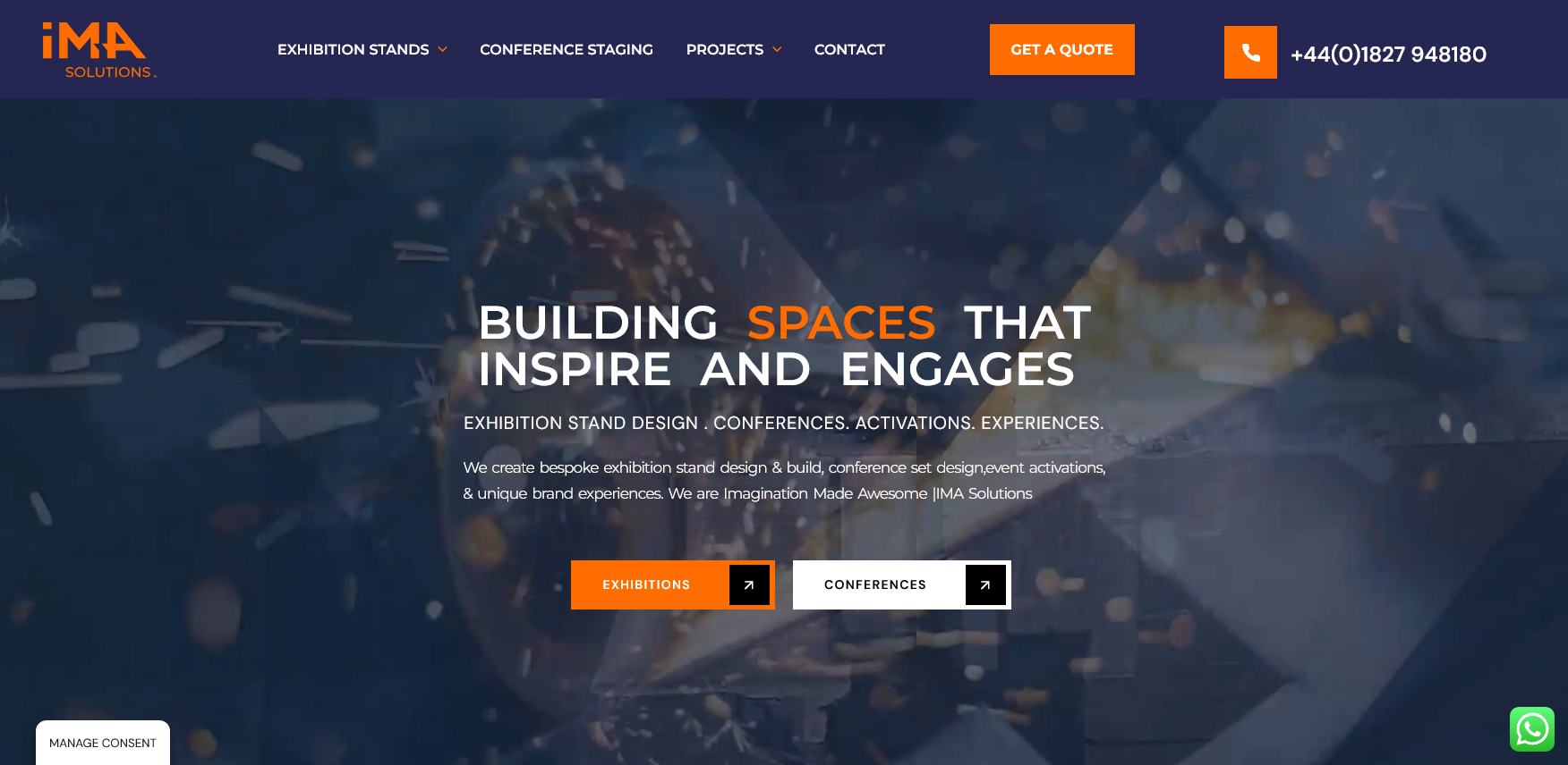 IMA Solutions Website Screenshot 001