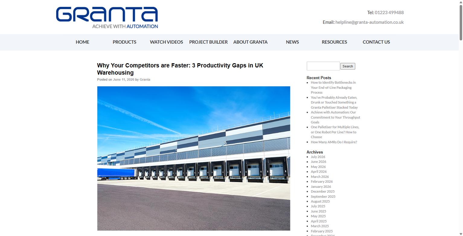 Warehouse loading dock representing UK distribution operations