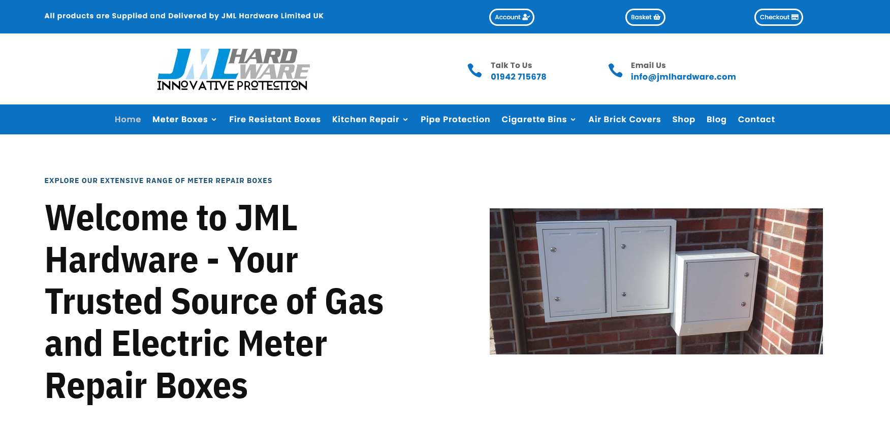 JML Hardware Ltd Website Screenshot 001