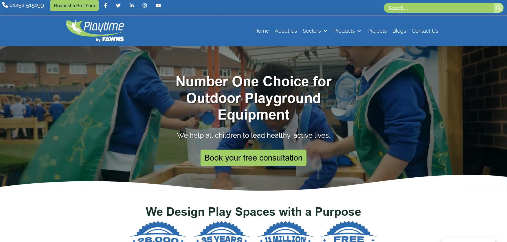 Fawns Recreational Services Ltd Website Screenshot 001