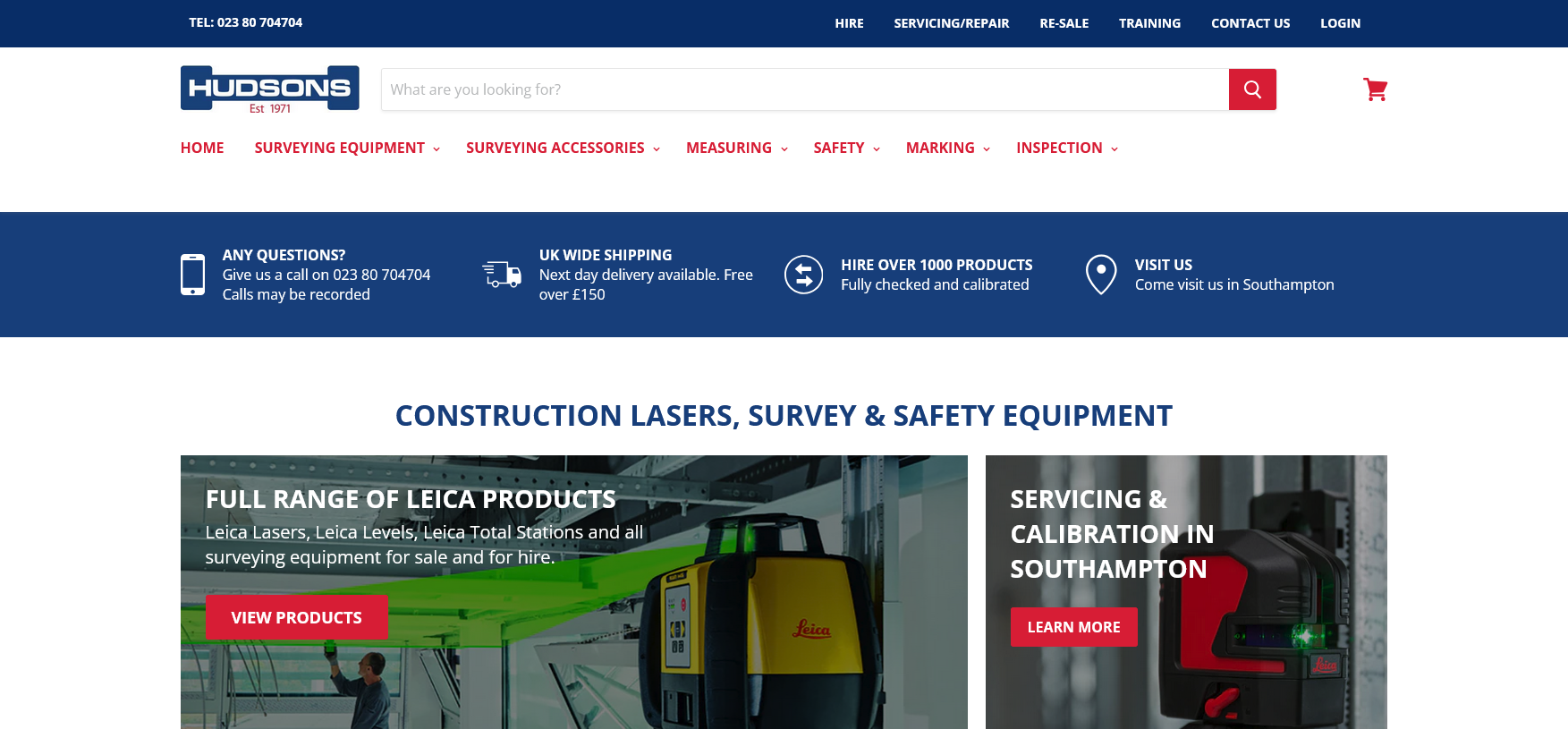 Hudsons Website Screenshot 001