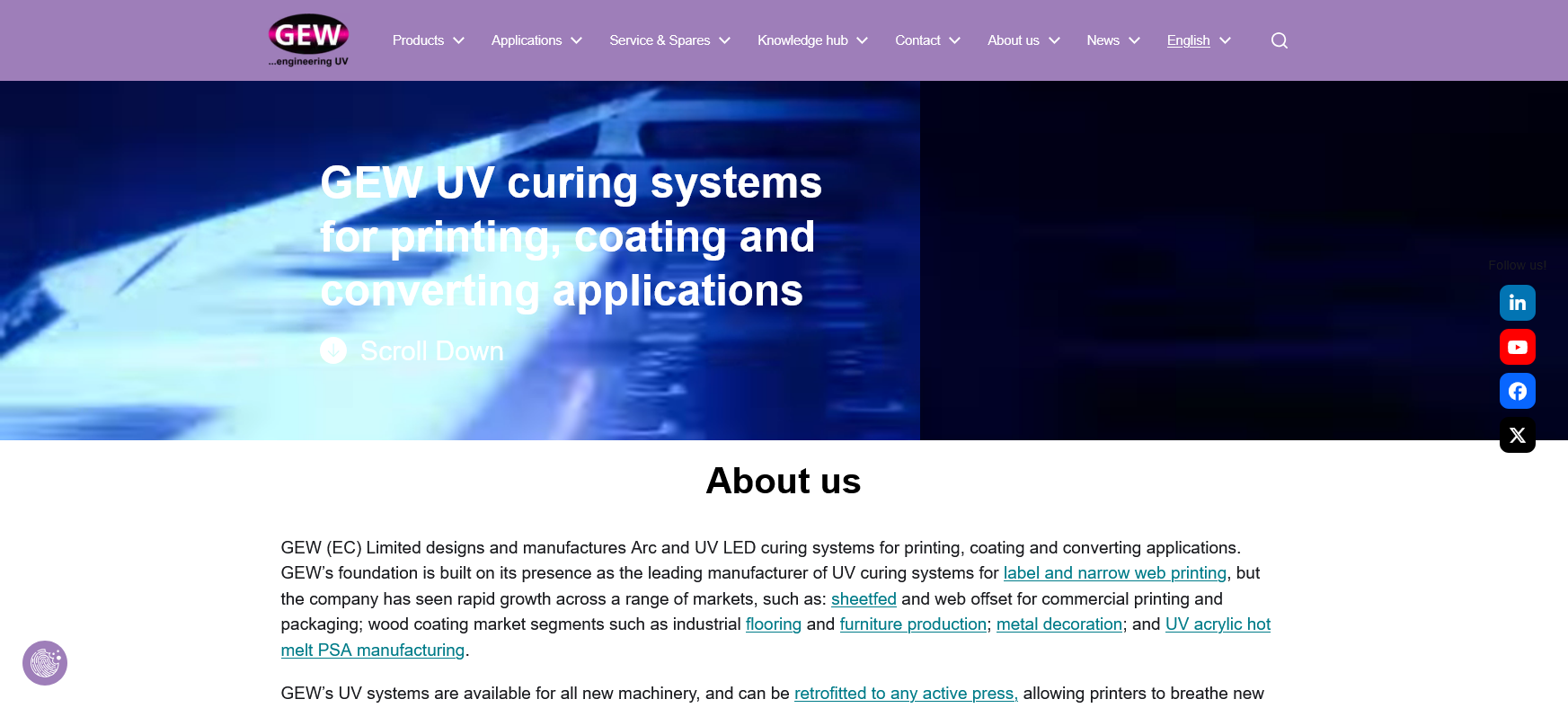 GEW (EC) Ltd Website Screenshot 001