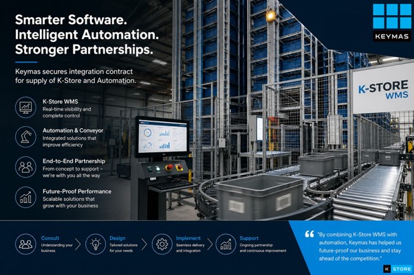 Keymas secures integration contract for supply of K-Store and Automation