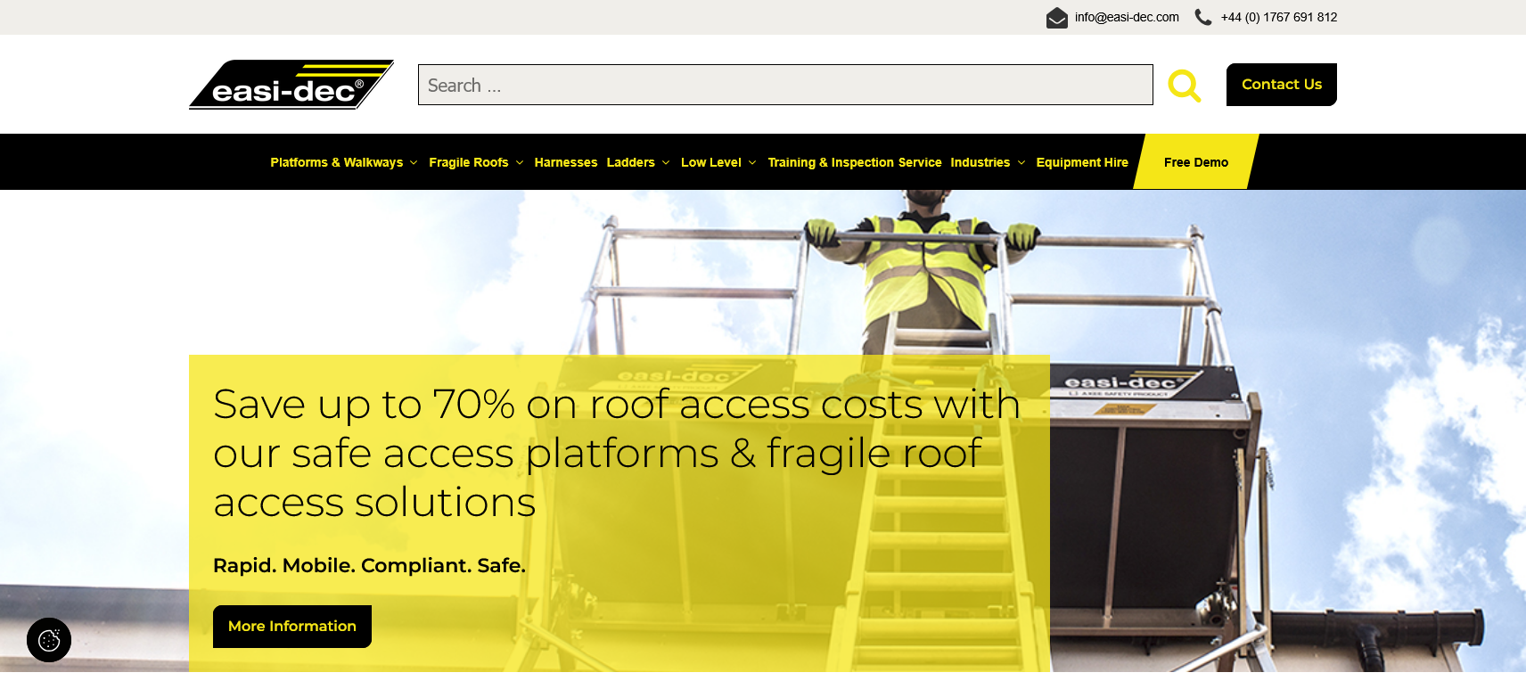 Easi-Dec Access Systems Website Screenshot 001