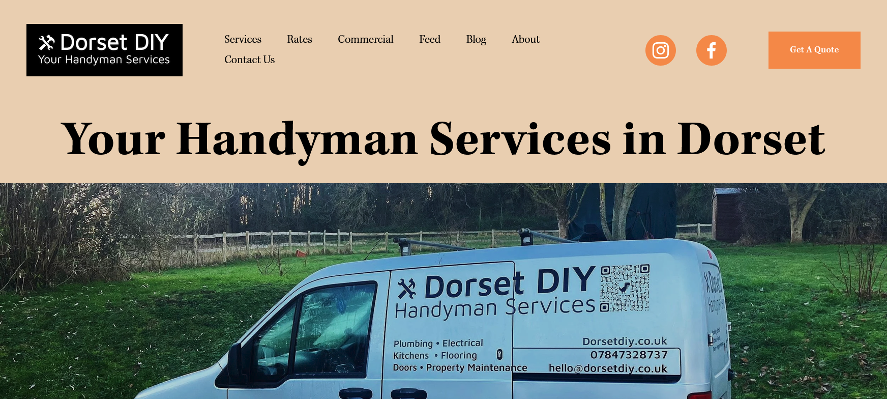 Dorset DIY Website Screenshot 001