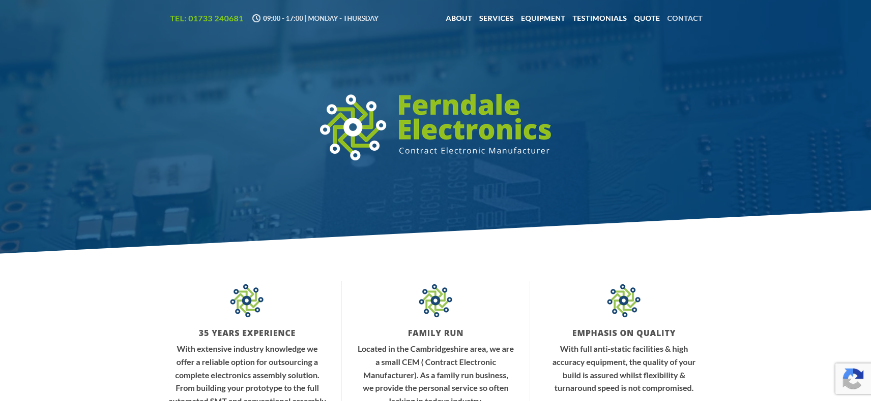 Ferndale Electronics Ltd Website Screenshot 001