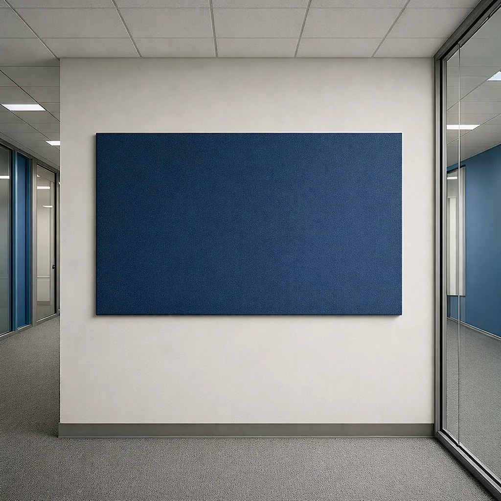 12mm Deep Plain Acoustic Panelin Blue