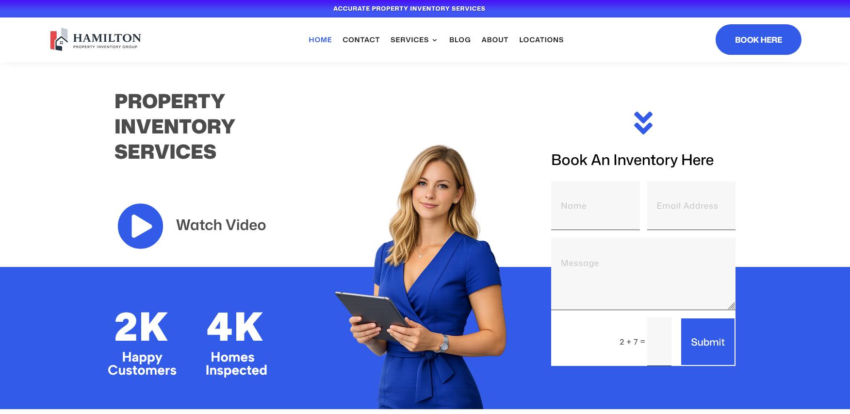 Hamilton Property Inventory Group Website Screenshot 001